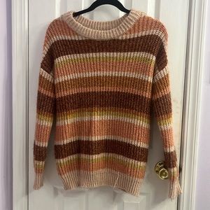 So Pink striped sweater size xs